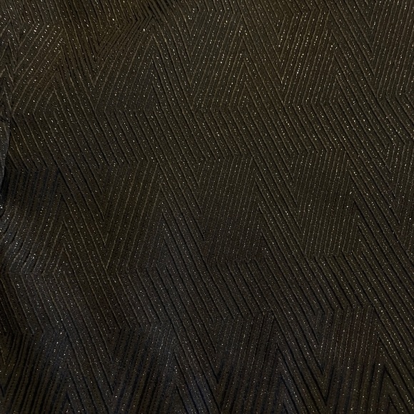 Jaclyn Smith Collection Dressy Party Black A-Line Skirt Silver Shimmer Size 8 - Picture 7 of 11